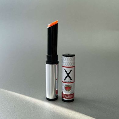 Стимулюючий бальзам для губ унісекс Sensuva X on the Lips з феромонами полуниця (2 г) - фото