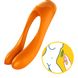 Satisfyer Candy Cane - вібратор на палець Orange - фото товару