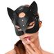 Кожаная маска кошечки Art of Sex Cat Mask черная