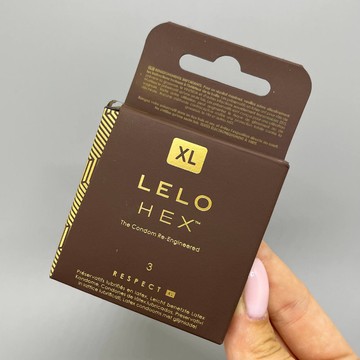 Презервативы LELO HEX Condoms Respect XL 3 Pack (3 шт) - фото