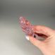 Скляна анальна пробка в формі спіральної краплі (3,3 см) - фото товару