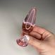 Скляна анальна пробка в формі продовгуватої краплі (3,3 см) - фото товару