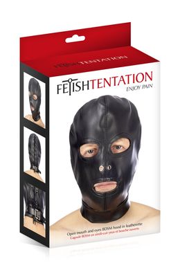 Маска для БДСМ Fetish Tentation Open mouth and eyes BDSM hood