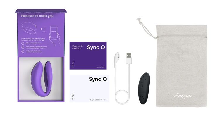 We Vibe Sync O Light Purple - смарт-вибратор для пар фиолетовый - фото