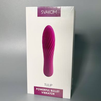 Svakom Tulip Violet - мощный минивибратор фиолетовый - фото