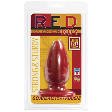 Велика анальна пробка Doc Johnson Red Boy Large (5,5 см) - фото