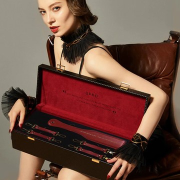 Набор для БДСМ в чемодане Тайных Желаний UPKO Kinky Tools Set (6 предметов) красный - фото