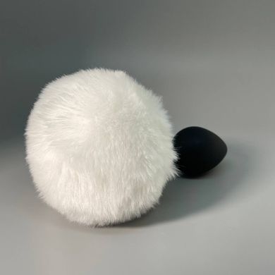 Пробка з хвостом біла 3,5см М Art of Sex Silicone Rabbit Tail