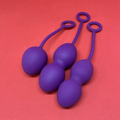 Svakom Nova Ball - набор вагинальных шариков фиолетовый - фото