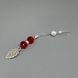 Украшение для сосков с листиком Nipple Jewelry Leaf красное - фото товара