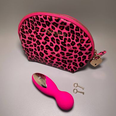 Вібромасажер RIANNE S Lovely Leopard Mini Wand + чохол рожевий - фото