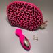 Вибромассажер RIANNE S Lovely Leopard Mini Wand + чехол розовый - фото товара