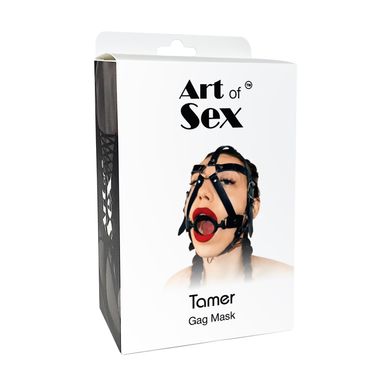 Маска-збруя з кляпом-кільцем Art of Sex Tamer - фото