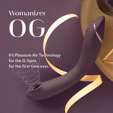 Womanizer OG Aubergine - вакуумний вагінально-кліторальний стимулятор - фото