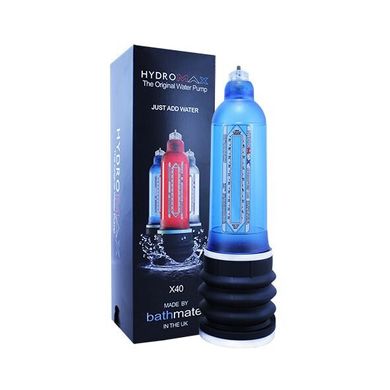 Гидропомпа Bathmate Hydromax 9 X40 для увеличения пениса голубая - фото