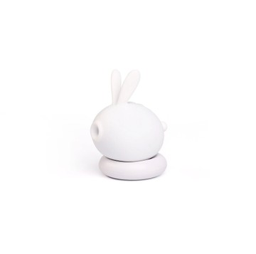 Вакуумный стимулятор клитора с вибрацией KISTOY Too Simple White - фото