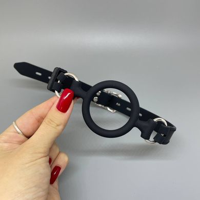 Кляп расширитель с кольцом Bad Kitty Ring Gag черный 4,5 см - фото