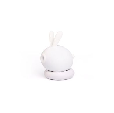 Вакуумний стимулятор клітора з вібрацією KISTOY Too Simple White - фото