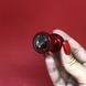 Анальна пробка зі стразом Diogol ANNI round red (2,5 см) - фото товару