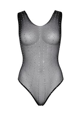 Эротическое боди Leg Avenue Rhinestone fishnet bodysuit OS Black