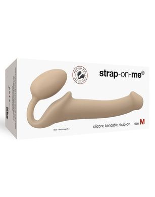 Страпон безремінний Strap-On-Me Flesh M (діаметр 3,3 см) - фото