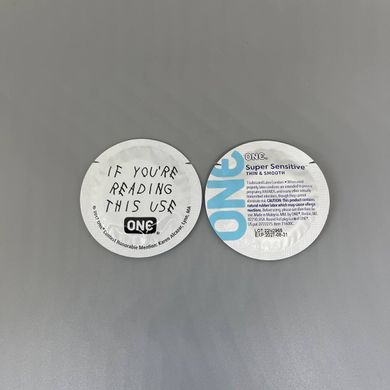 Презерватив чувствительный ONE Super Sensitive (1 шт) - фото