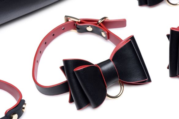 БДСМ набір 9 предметів Master Series Bow Luxury BDSM With Travel Bag - фото