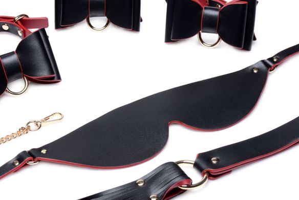 БДСМ набор 9 предметов Master Series Bow Luxury BDSM With Travel Bag - фото