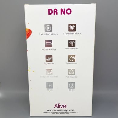 Фалоімітатор з вібрацією Alive Dr.No (20 см) - фото