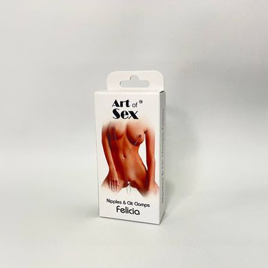Затискачі для сосків і клітора Art of Sex Nipple and clit clamps Felicia - фото