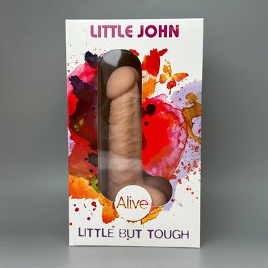 Маленький фаллоимитатор с мошонкой Alive Little John (14,6 см) - фото