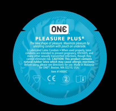 Презерватив ребристий ONE Pleasure Plus (1 шт) - фото