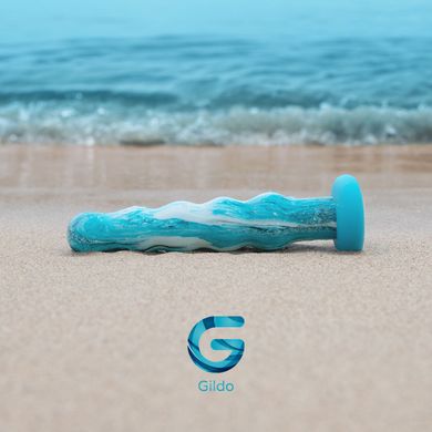 Стеклянный дилдо Gildo Ocean Flow Glass Dildo - фото
