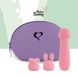 Кліторальний стимулятор з двома насадками FeelzToys Mister Bunny рожевий - фото товару