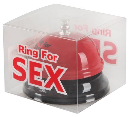 Дзвінок настільний RING FOR SEX бордовий