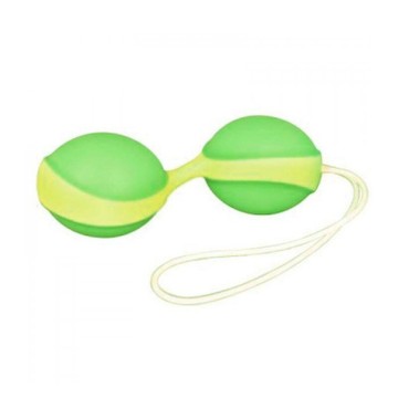 Вагинальные шарики Amor Gym Duo зеленые - фото