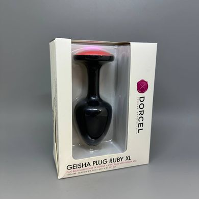 Dorcel Geisha Plug Ruby XL анальна пробка з каменем (4,5 см) - фото