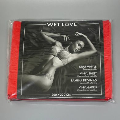 Простынь для БДСМ и массажа Fetish Tentation Wet Love Red 220x200 см красная