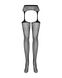 Эротические колготки-бодистокинг Obsessive Garter stockings S207 S/M/L, имитация чулок и пояса - фото товара