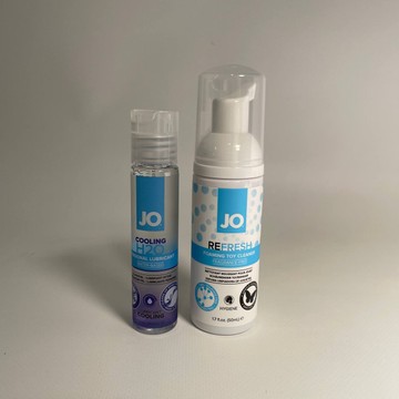 Набор System JO охлаждающая смазка на водной основе H2O COOLING (30 мл) + пенка-дезинфектор для игрушек REFRESH (50 мл)