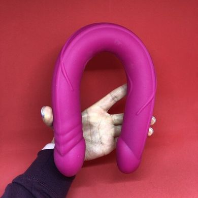 Dorcel Real Double Do - пурпурный двойной фаллоимитатор (42 см) - фото