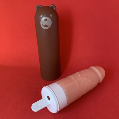 Фалоімітатор з вібрацією у вигляді морозива KissToy Mr Ted (15,6 см) - фото