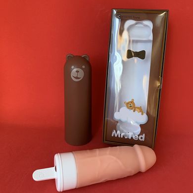 Фалоімітатор з вібрацією у вигляді морозива KissToy Mr Ted (15,6 см) - фото